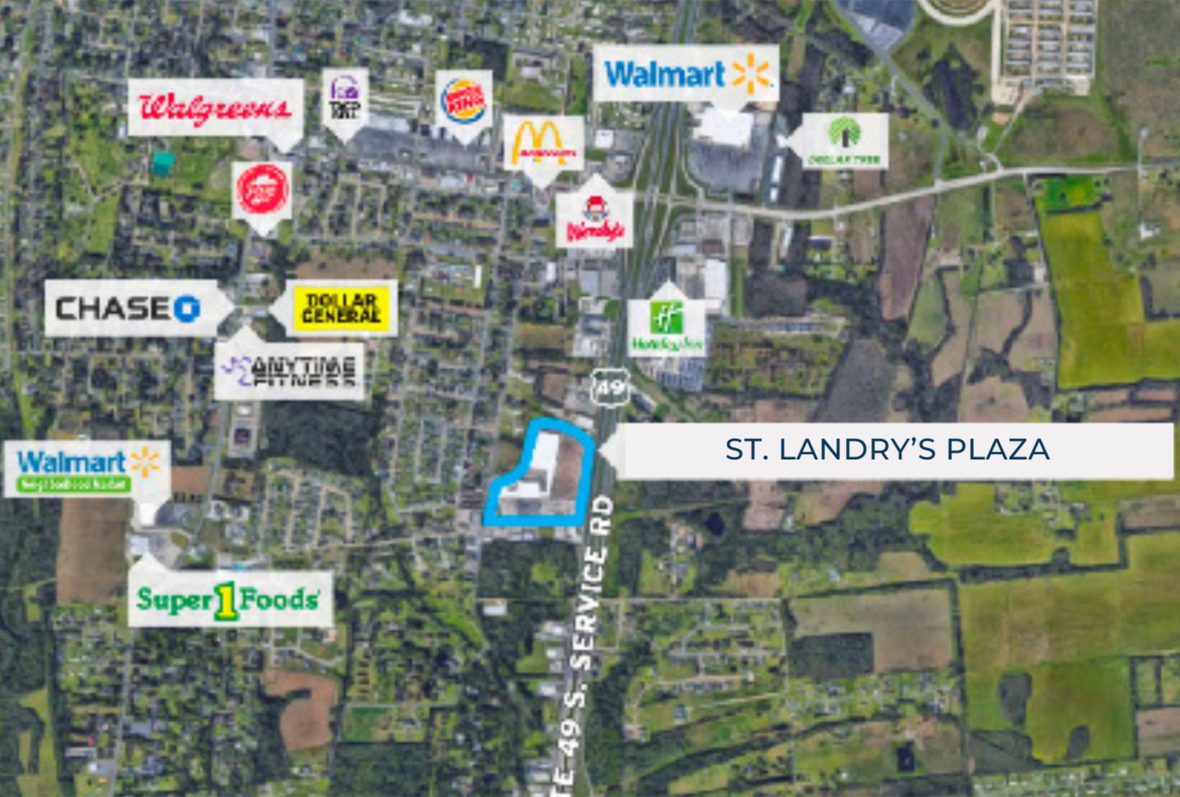 St Landrys Map