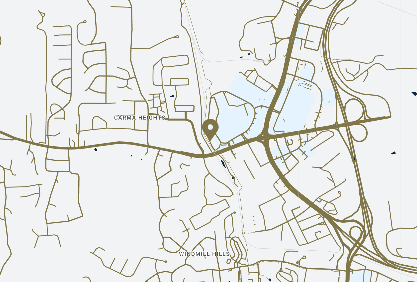 Uptown Christiansburg Map