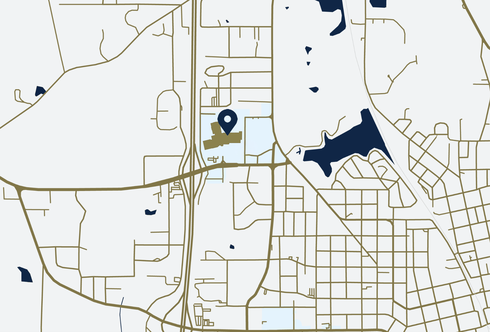 Uptown McComb Map